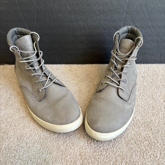 Timberland Dausette Sneaker Boots Women's Size 10 Nubuck Gray Leather A1H26 - Picture 2 of 11